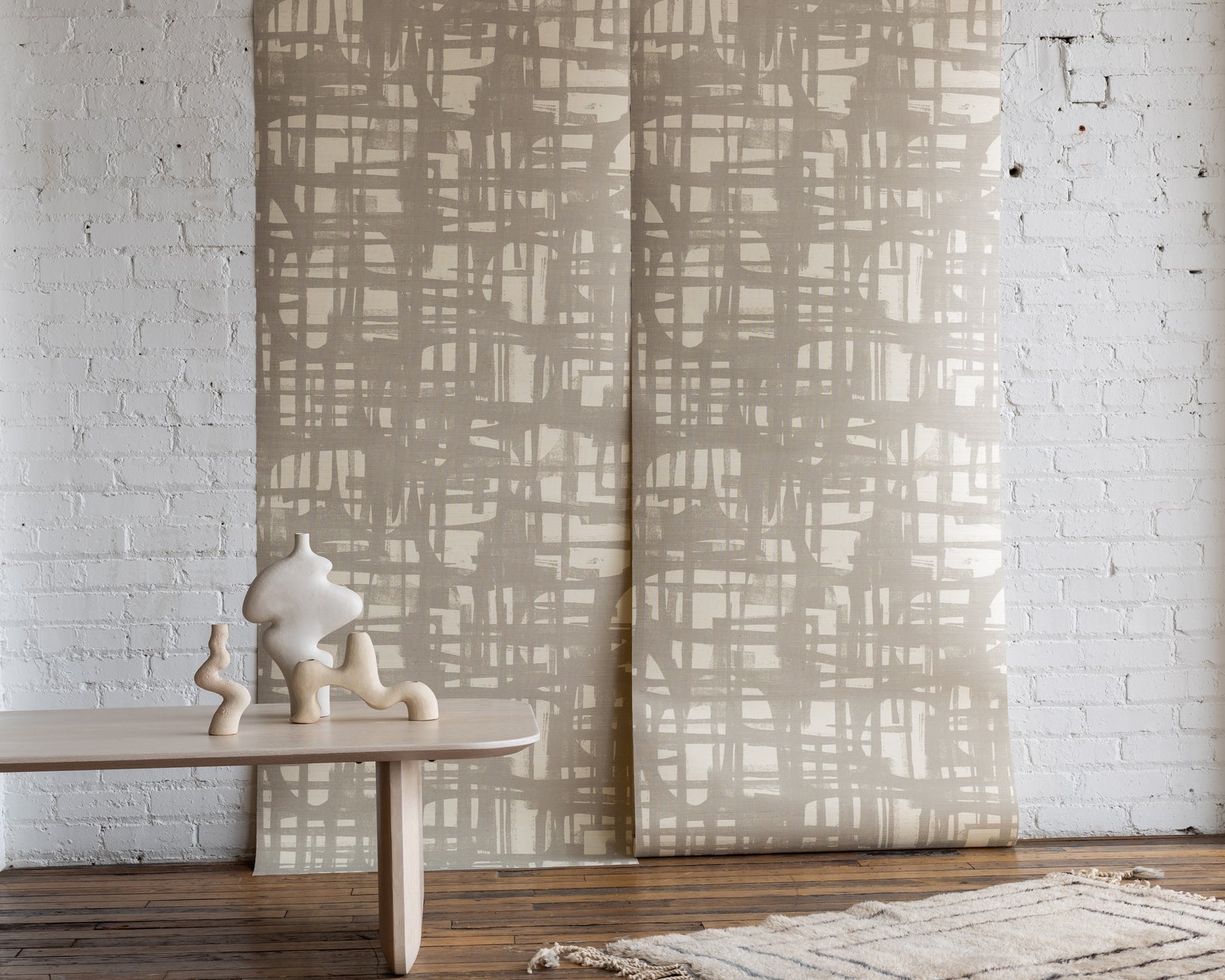 Textured wallcovering in a premium interior